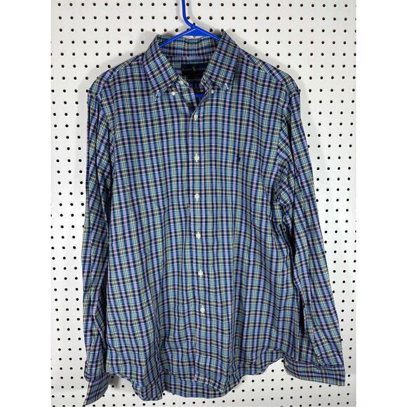 Polo Ralph Lauren button down shirt size L slim fit - Picture 1 of 5
